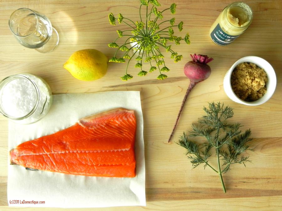 Beets & Cured Salmon