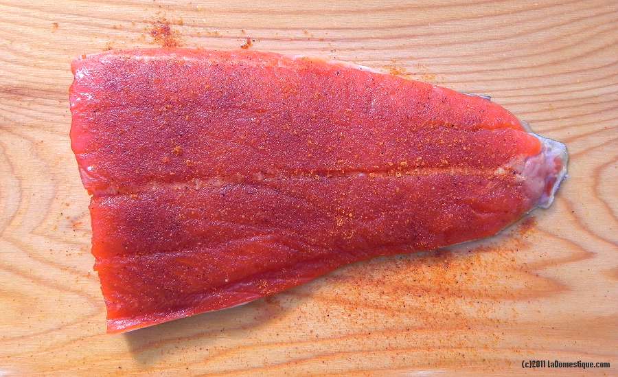 Cedar Plank Salmon (c)2011 LaDomestique.com Cedar Plank Salmon (c)2011 LaDomestique.com
