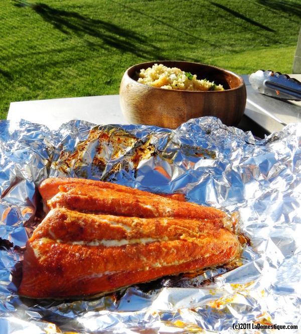 Grilled Salmon With Spice Rub