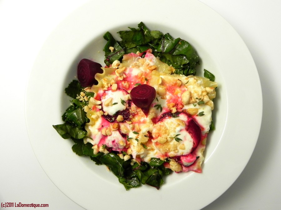 Beet Lasagne (c)2011 LaDomestique.com Beet Lasagne Layers (c)2011 LaDomestique.com