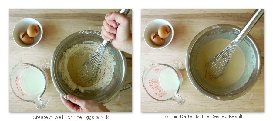 Making The Batter For Peach Crepes (c)2011 LaDomestique.com Making The Batter For Peach Crepes (c)2011 LaDomestique.com