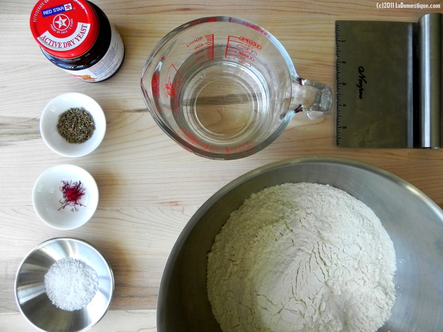 Saffron Rolls - Mise en Place (c)2011 LaDomestique.com Saffron Rolls - Mise en Place (c)2011 LaDomestique.com