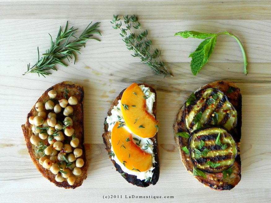 Bruschetta & Herbs 3 Ways
