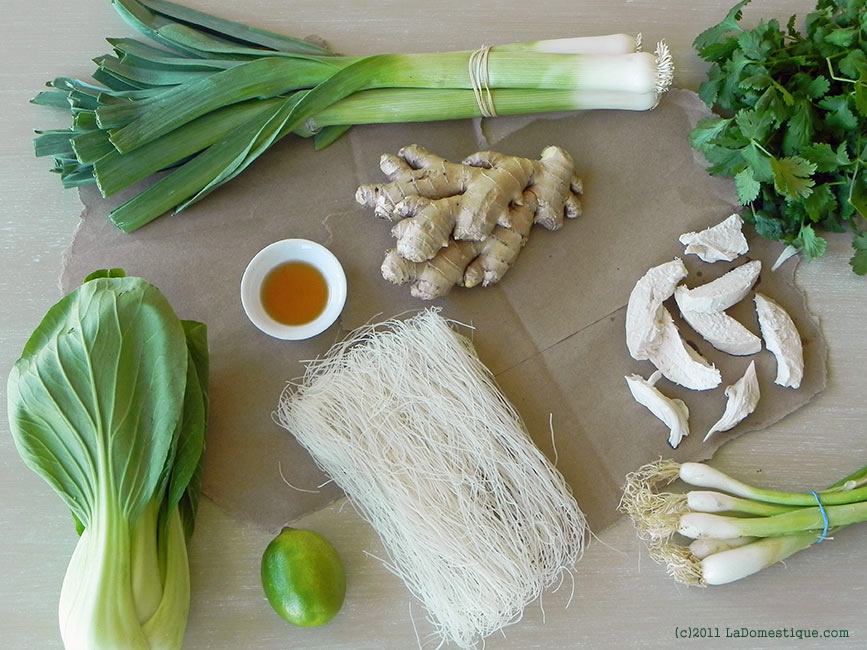 Asian Chicken Noodle Soup Ingredients (c)2011 LaDomestique.com Asian Chicken Noodle Soup Ingredients (c)2011 LaDomestique.com