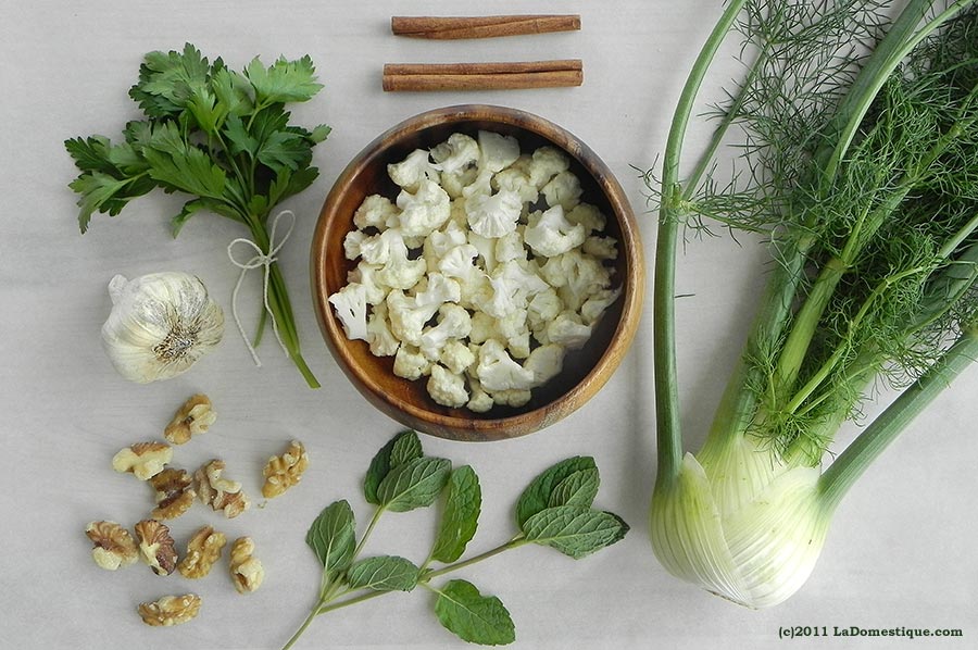 Ingredients for Winter Tabbouleh (c)2011 LaDomestique.com Ingredients for Winter Tabbouleh (c)2011 LaDomestique.com