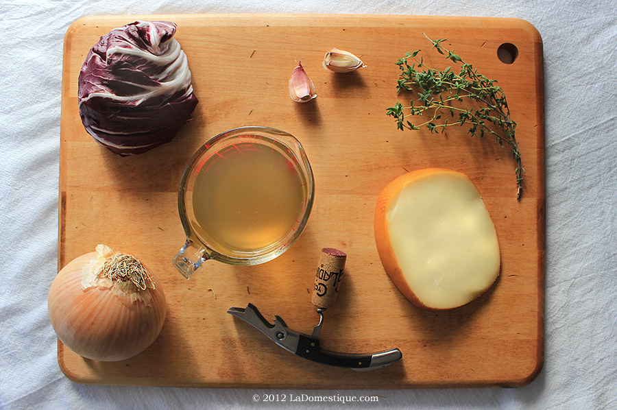 Risotto Rosso with Red Wine, Radicchio, and Smoked Mozzarella (c)2012 LaDomestique.com
