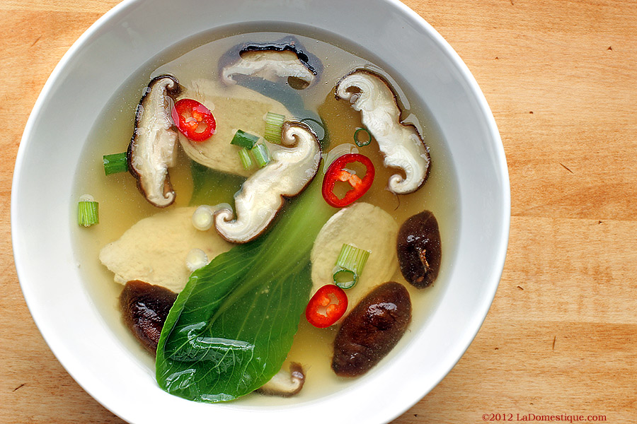 Poached Chicken in Ginger Broth