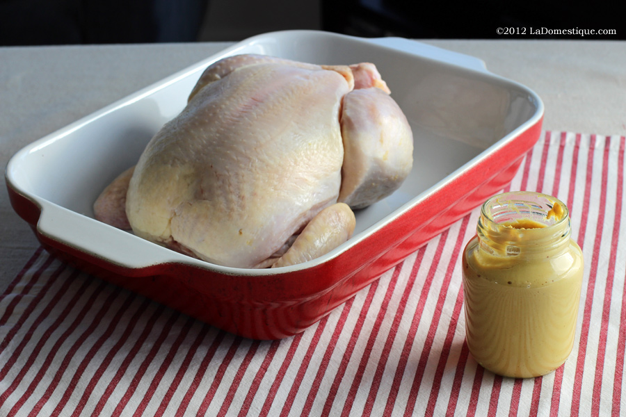 Roast Chicken with Mustard (c)2012 LaDomestique.com