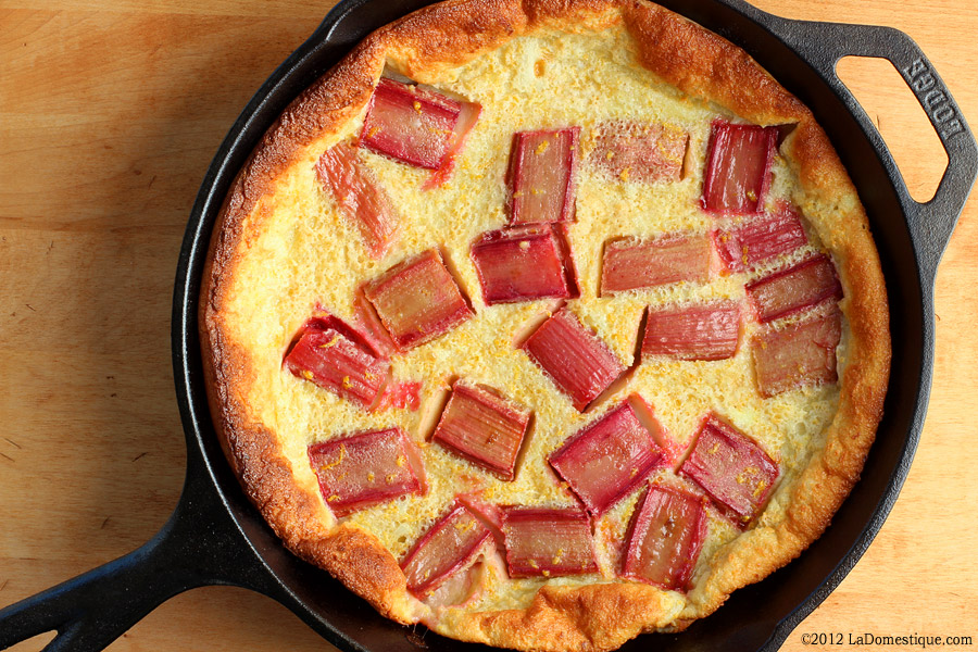 Rhubarb Clafoutis (c)2012 LaDomestique.com Rhubarb Clafoutis (c)2012 LaDomestique.com