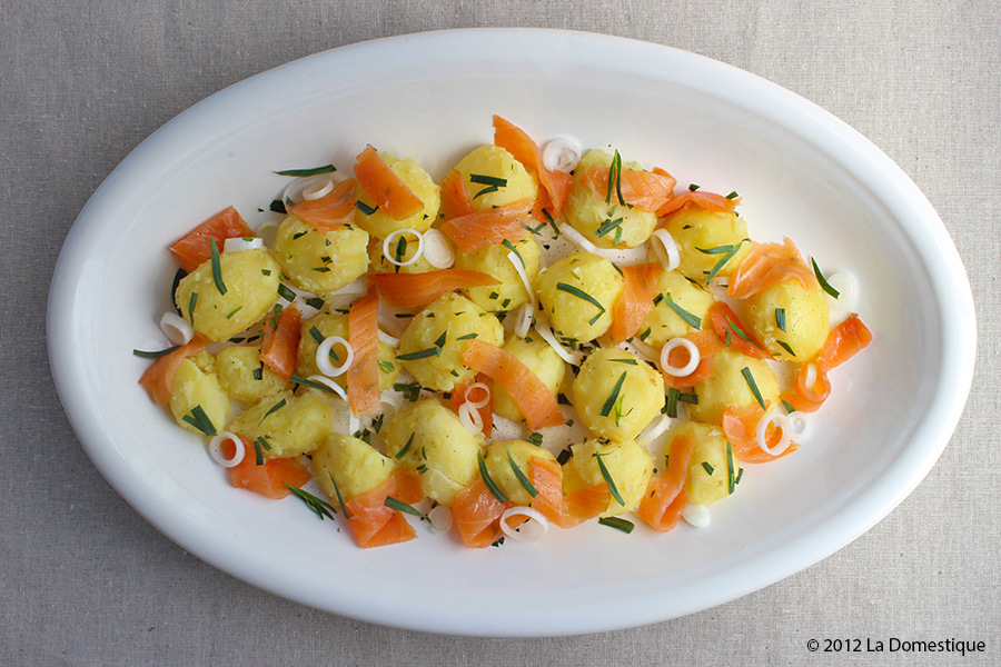Tarragon Potato Salad with Smoked Salmon & Lemon Vinaigrette