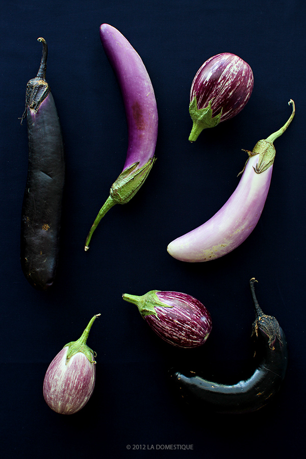 Eggplants from the Boulder Farmer's Market (c)2012 La Domestique Eggplants from the Boulder Farmer's Market (c)2012 La Domestique