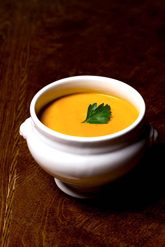 Roasted Carrot Soup (c)2013 La Domestique