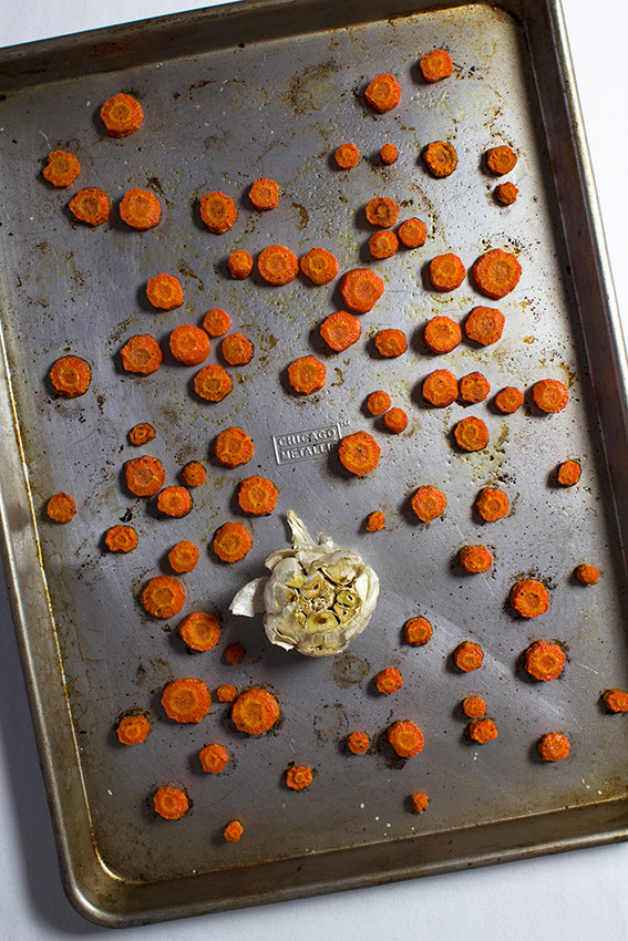 Roasted Carrots and Garlic (c)2013 La Domestique