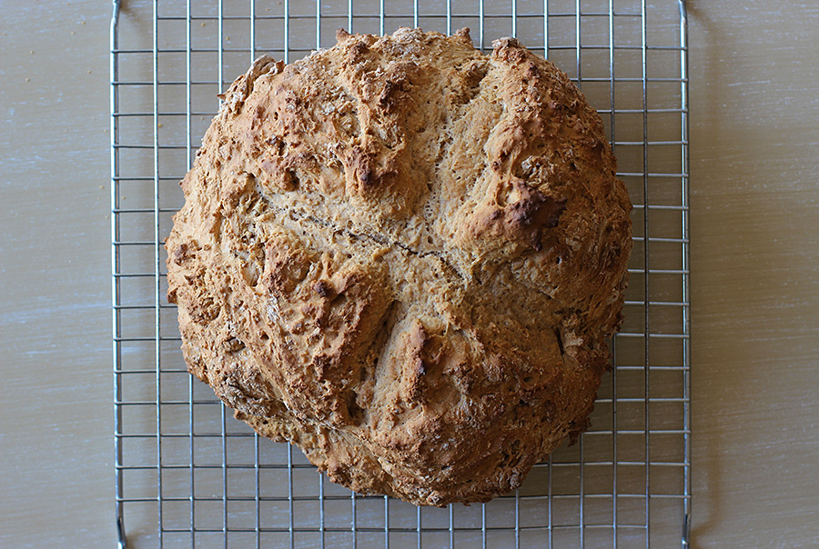 Irish Brown Soda Bread Fresh From the Oven (c)2013 La Domestique