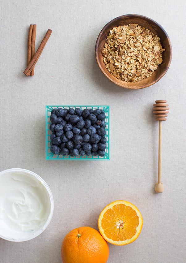 Ingredients for Blueberry Parfait (c)2013 La Domestique