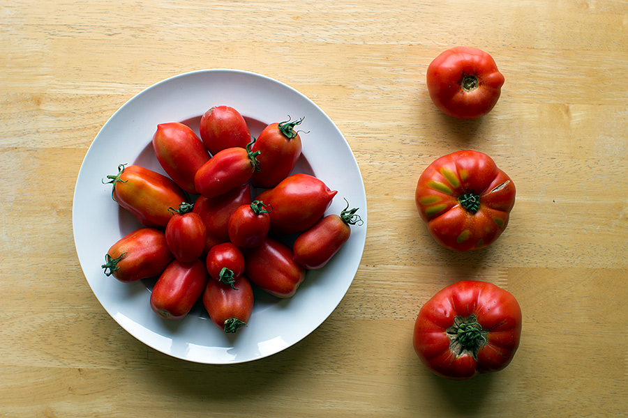 Plum and Heirloom Tomatoes Cavan Farmers Market (c)2013 La Domestique