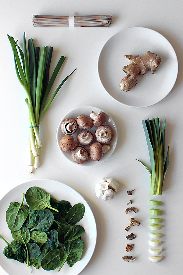 Ingredients-Chicken Soup Noodle © 2014 La Domestique