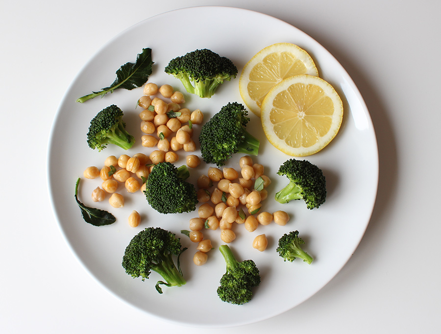 Lemony Broccoli Chickpea Salad ©2014 La Domestique