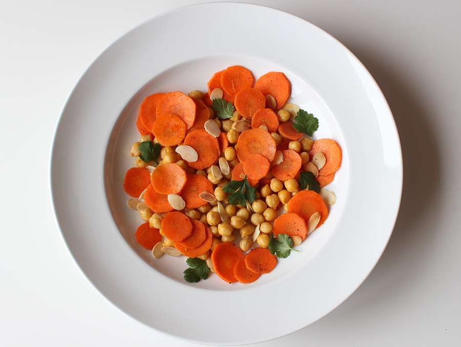 Moroccan Carrot Chickpea Salad ©2014 La Domestique