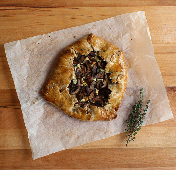 Mushroom Lovers' Galette ©2014 La Domestique