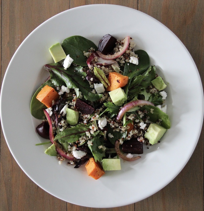 Roasted Beet and Sweet Potato Salad with Quinoa and Balsamic (c) La Domestique