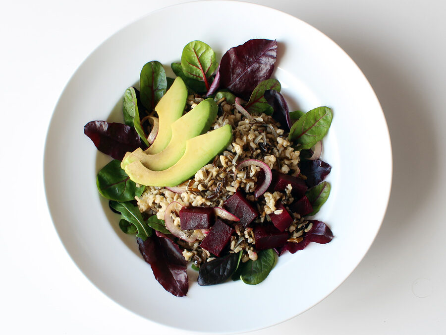 Delicious Detox Beetroot, Avocado and Wild Rice Salad